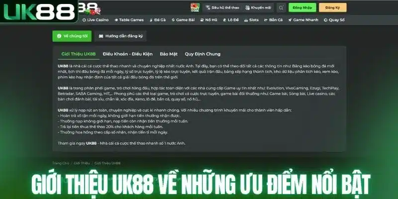 Giới Thiệu UK88 - Nhà Cái Cá Cược Thể Thao #1 Năm 2026 - mapg