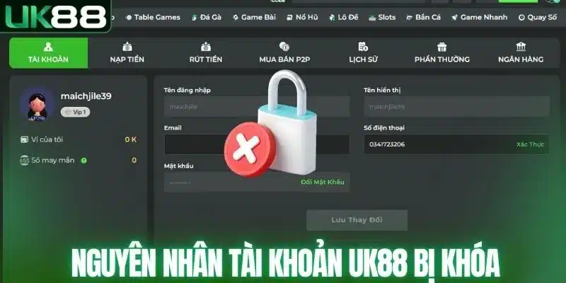 Khắc Phục Tài Khoản UK88 Bị Khóa - Cách Xử Lý Từ A Đến Z - mapg